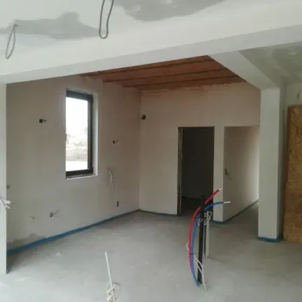 Plaatsen van gyproc in gehele woning